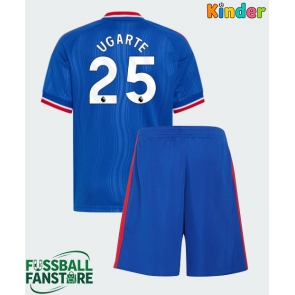 Manchester United Manuel Ugarte #25 Replik Auswärtstrikot Kinder 2026-27 Kurzarm (+ Kurze Hosen)